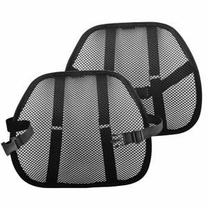 Lumbar Support Cushion 2 Pack Breathable Mesh Car Back Support Pad for Waist Protection Perfect for Car Home & Office Chair Upgraded Double-Layer Mesh Elastic Breathable Adjustable & Comfortable