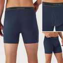 Hanes mens Underwear Boxer Briefs Pack, Cool & Breathable Cotton Moisture-wicking Underwear for Men, No Ride Up (M)