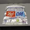 Insulated Thermal Cooler, Grocery Size, Red/Blue