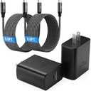 Super Fast Charger Type C, [2 Pack] USB-C Charger PD/PPS Wall Charging Block for Samsung Galaxy S26 Ultra/S25 Ultra/S25+/S25/S24/S23 Ultra/S23+/S22 Ultra/S22+/S20 Ultra, Tab S8(with 2X 6.6ft Cable)