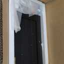 ChooChoo Small Bathroom Storage Cabinet, Narrow Toilet Paper Cabinet with 2 Door and Shelves, Freestanding Bathroom Floor Cabinet and Organizers for Small Spaces, 7.8" D * 15.7" W * 30.7" H, Black