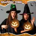 Flutesan 1 Pc Halloween Wooden Light up Pumpkin Table Centerpiece Decoration Battery Operated Pumpkin for Thanksgiving Halloween Home Kitchen Desk Tabletop Fireplace Indoor Outdoor Decor