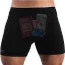 Smuggling Duds Boxer Brief Shorts - Anti Theft, Pickpocket Proof, Travel Pocket Underwear (Super Stealth 1p), Size: X-Large
