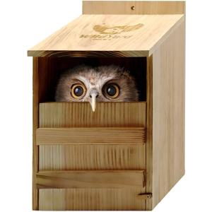 Owl House Cedar - Prebuilt Barn & Screech Owl Nesting Box - Easy Hang & Clean - Wood Shavings & Screws Included Owl House Cedar - Prebuilt Barn & Screech Owl Nesting Box - Easy Hang & Clean - Wood Shavings & Screws Included