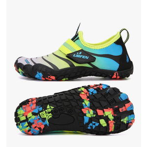 UBFEN Water Shoes for Kids Boys Girls Aqua Socks Barefoot Beach Sports Swim Pool Quick Dry Lightweight Toddler Little Big Kid Size 3 Big Kid