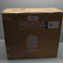 Hbada Office Chair Ergonomic Desk Chair, Office Chairs with PU Silent Wheels, Breathable Mesh Computer Chair with Adjustable Lumbar Support, Flip-up Armrests, Tilt Function, Black