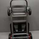 3-in-1 Aluminum Folding Hand Truck Dolly, 330 lbs Heavy Duty Convertible Cart with Retractable Handle, 4 Universal Rubber Wheels Perfect for Home, Office, Warehouse & Supermarket