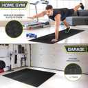 ProsourceFit Exercise Puzzle Mat -inch, EVA Interlocking Foam Floor Tiles for Home Gym, Workout Equipment, Kids Play Areas, Black, 24 SQ FT - 6 Tiles