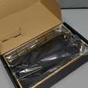 Wican Guest Towel Holder Tray for Bathroom, Oak and Iron Napkins Holder for Powder Room Dinning Table Wooden Basket for Disposable Paper Hand Towels Gold and Black (9.06 x 5.51 x 2.56 inchs)