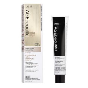 AGE beautiful Permanent Hair Color Dye Liqui Creme | 100% Gray Coverage | Anti-Aging Haircolor | Biotin for Thicker, Fuller Hair | Professional Salon Coloring (Topcoat Toner Pearl Blonde)