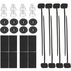 Car Radiator Fan Zip Ties,Car Accessories Electric Radiator Fan Plastic Rods Installation Kit Compatible Mount Hold Radiator Spal Fan,Fit for 7"/9"/10"/12"/14"/16" Electric Cooling Fans (2PCS)