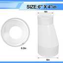 Pushglossy 6" X 4" PVC Pipe Fitting Compatible with 429-E Series Eccentric Reducer Coupling Schedule 40 Suitable for High-flow Capacity, Plumbing, Irrigation, Pool, Spa