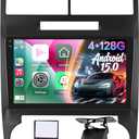 [4+128G] Upgrade Radio for Dodge Charger/Magnum 2005-2007: 9 inch Android IPS Incell Touchscreen Stereo - Wireless Carplay and Android Auto, 5G/WiFi, GPS, Custom Homepage, BT 5.0 + Backup Camera