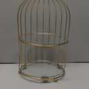 DOITOOL Gold Metal Cupcake Stand Bird Cage Dessert Stand, 2 Tier Dessert Display Stand Cake Holder for Wedding, Party, Birthday, Baby Shower Celebrations, Table Decorations