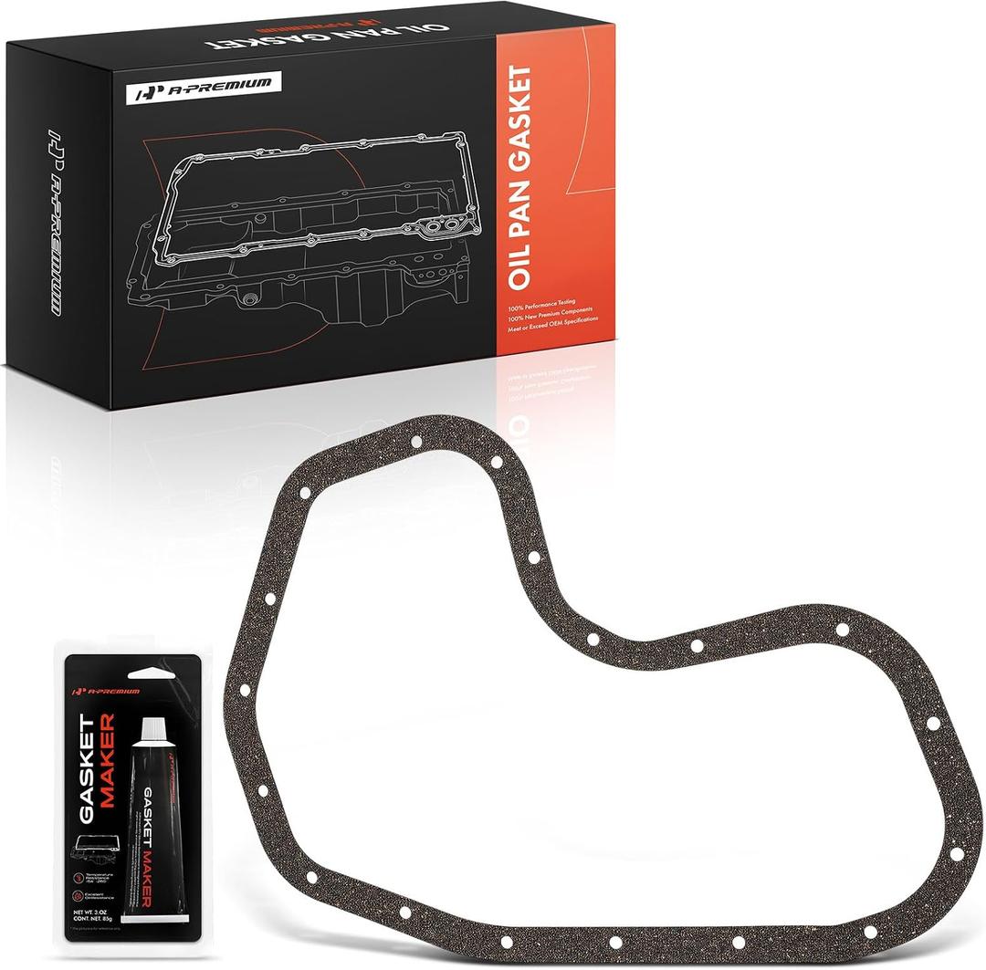 A-Premium 3.5L Engine Oil Pan Gasket Set, Compatible with Toyota, Lexus & Lotus - Camry 07-17, RAV4 06-12, Highlander 08-16, Sienna 07-16, Avalon 05-18, Venza 09-16, RX350, RX450h, ES350, Evora GT