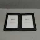 Amazon Basics 5" x 7" Rectangular Photo Picture Frame or 4" x 6" with Mat, 2-Pack, Black