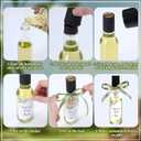 Suclain 24 Set 5 oz Homemade Olive Oil Bottles with Tags Leaf Decorations Glass Bottles with Leak Proof Screw Cap Funnel Clear Bottle for Greek Olive Oil Wedding Baby Shower Party Favors