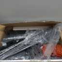 TV Stand for 55 Inch TV, Entertainment Center with 3-Tier Open Shelves, TV Console Table for Living Room, Bedroom, Rustic Brown