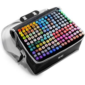 CREATSPARK Alcohol Markers 168 Colors with Base Dual Tip Art Drawing Markers for Anime Sketch Illustrations - Refillable