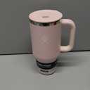 Hydro Flask Travel Tumbler with Handle, Lid and Straw - Insulated Stainless Steel in 32 Oz Tonal Trillium Pink