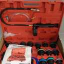 DAYUAN 28pcs Universal Radiator Pressure Tester Kit, coolant Pressure Tester kit coolant Vacuum Refill kit for Cooling System (Red)