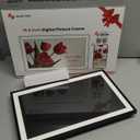 BIGASUO Digital Picture Frame Frameo 15.6" WiFi Electronic Photo Frames Large with 64GB Memory 1920x1080 IPS FHD Touch Screen Share Moments Instantly Anywhere Photo Gifts for Parents and Grandparents (15.6 inch Black & White)