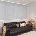 Cordless Light Filtering Cellular Shades for Indoor Windows, Honeycomb Window Blinds with Daytime Privacy, Easy Lift Shades for Bedroom, Living Room & Home Office, Grey, 24" W x 36" H