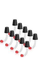 Deluxe Hummingbird Feeder Tubes and stoppers with BB