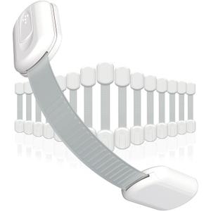 Baby Proofing Child Safety Locks (16 Pack) by Skyla Homes - The Safest, Quickest and Easiest 3M Adhesive Cabinet Latches, No Screws & Magnets, Multi-Purpose for Furniture, Kitchen, Ovens, Toilet Seats (White)