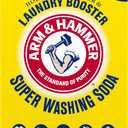 ARM & HAMMER Super Washing Soda Household Cleaner and Laundry Booster, 55 oz Box (55 Ounce (Pack of 1), Multi)