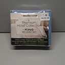 Mueller Ultratemp King Size Sheets Set, Super Soft 1800, 6 Piece, Deep Pocket up to 16" Cooling Sheets King Size, Transfers Heat, Breathes Better, Hypoallergenic, Wrinkle, Denim