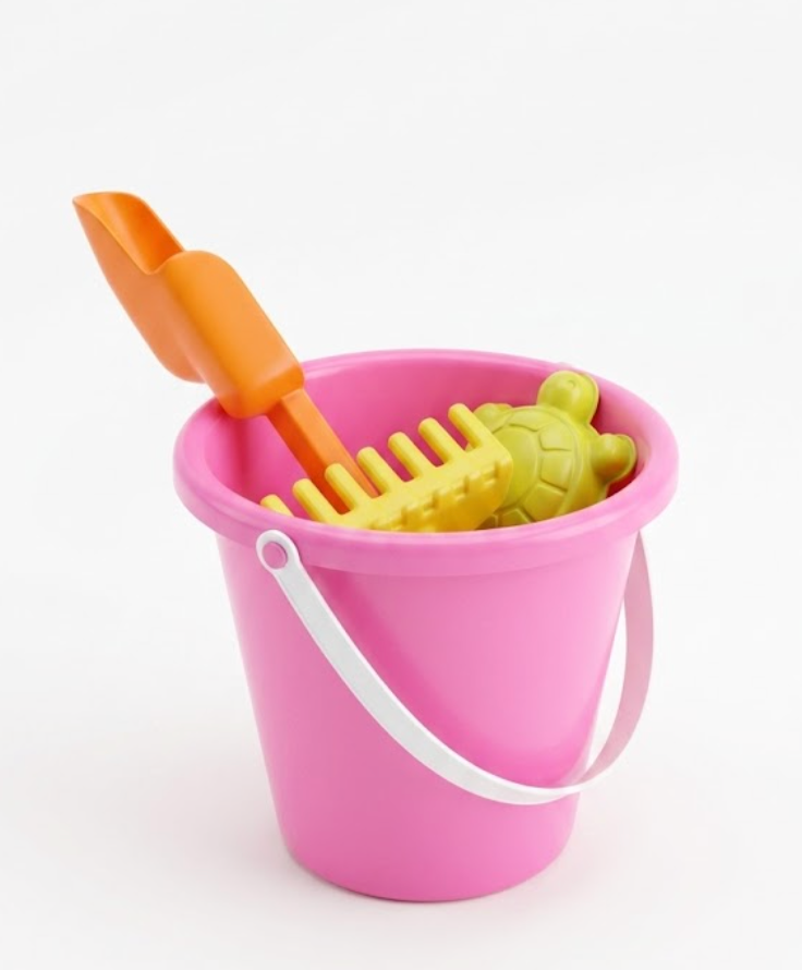 Sand Toys for Toddlers, with Collapsible Bucket and Shovels for Kids with Bag, Travel Toys for Boys Baby Girls