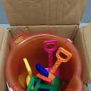 Holady 7.6" Inch Sand Beach Buckets Pail and Sand Shovels Set for Kids,Sand Bucket Water Bucket for Beach Fun Great Summer Party Accessory