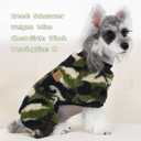 XPUDAC Dog Sweater, Dog Winter Clothes for Dogs Girl Boy Fleece Doggy Pajamas for Winter Christmas, Camouflage, Large
