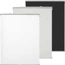 Cordless 100% Blackout Roller Window Shades, Wireless Window Blinds with Spring Systerm, Thermal Insulated, UV Protection Waterproof Fabric, Blinds for Home and Office (Light Grey - 25" W x 72" H)