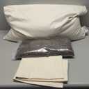 USlixury Organic Buckwheat Pillow for Sleeping with Extra Organic Pillowcase and Hulls, 20"X26" Buckwheat Hull Pillow, Adjustable Height and Firmness, Firm Neck Support for Side Sleepers, Cool, White