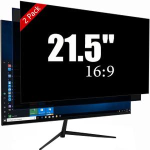 21.5 Inch Privacy Screen for Monitor with 16:9 Widescreen Monitor Blue Light Screen Protector - Anti-Glare - Anti-Scratch Protector Film for Data Confidentiality Privacy Shield [2 Pack]