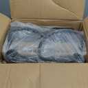 Finnhomy Bar Stools Set of 2 Counter Height, Swivel Barstools with Footrest and Backless, Height Adjustable Rustic Bar stools for Kitchen, Vintage Leather, Retro Black