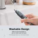 JISHO Rechargeable Ear and Nose Hair Trimmer for Men Women-12000 RPM Powerful Motor with Dual Edge Blades, Waterproof, USB Type-C, Easy to Clean Travel Size