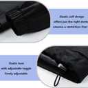 Lightweight Men's Jacket with Hood for Outdoor, Travel, Hiking, Windbreaker, Versatile, Stylish Design (X-Large, Khaki-black)