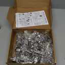 20 Pack Soft Close Cabinet Door Hinges for 1/2" Partial Overlay Cupboard, 100 Degree Opening Angel, Stainless Concealed Kitchen Cabinet Hinges with Mounting Screws and Manual