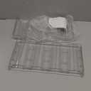 Stackable Water Bottle Organizer, SPOSPO Large Compartment Water Bottle Holder, 2 Tier Clear Water Bottle Organizer for Cabinet, Water Bottle Rack for Kitchen Organization and Storage - Hold 8 Bottles