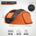 EchoSmile Pop Up Camping Tent, 4 Person Easy Setup Tent, Water Resistant Dome, Portable with Carry Bag