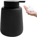 TOOZFO Soap Foaming Dispenser Ceramic with Easy-to-Press Pump Hand Foam Dispenser for Shampoo Bathroom Kitchen 12 oz