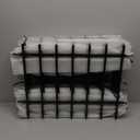 Decorative Metal Garden Fence 18 in H x 20 ft L, Small Border Fence Roman Column Deco, Garden Fencing for Yard Flower Bed Lawn Landscape Outdoor, 10 Panels + 11 Stakes Black