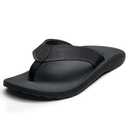 Riuga Mens Arch Support Flip Flops with Cushioned Heel Cup, Quick-Dry TPE Footbed & Neoprene Padded Upper, Non-Slip TPR Sandals for Walking, Beach & Travel Comfort Slides for Men, Chanclas Para Hombres, Chancletas de Hombre