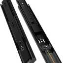 1 Pair Soft Close Drawer Slides Rails 12 14 16 18 20 22 24 Inch 100 lb Load Capacity Side Mount Full Extension Cabinet Runner Self Slow Closing Ball Bearing Metal Dresser Black， 20 inch