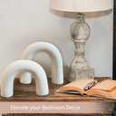 Defined Deco Ceramics Arch Decorative Objects,Neutral Home Decor for Shelves,Shelf Decor Aesthetic,Home Decorations for Living Room Decor,