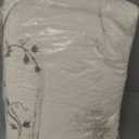 vctops 3-Piece 100% Cotton Bedspread Coverlet Set Twin Size Elegant Floral Embroidered Reversible Patchwork 1 Quilt and 2 Pillow Shams (Flower B,Twin)