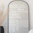 MotiMind 4 Pcs Wedding Mirror Welcome Sign Decal Seating Chart Stickers DIY Wedding Party Supplies Removable Vinyl Letter Decals for Bridal Shower Marriage Reception(Welcome,White)